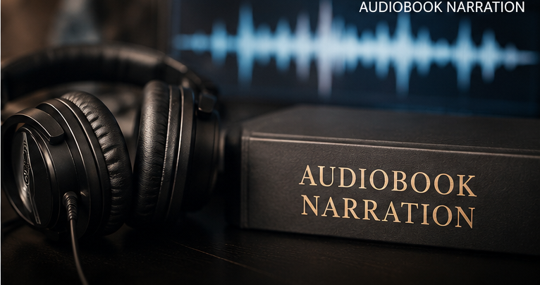 Audiobook narration and recording setup